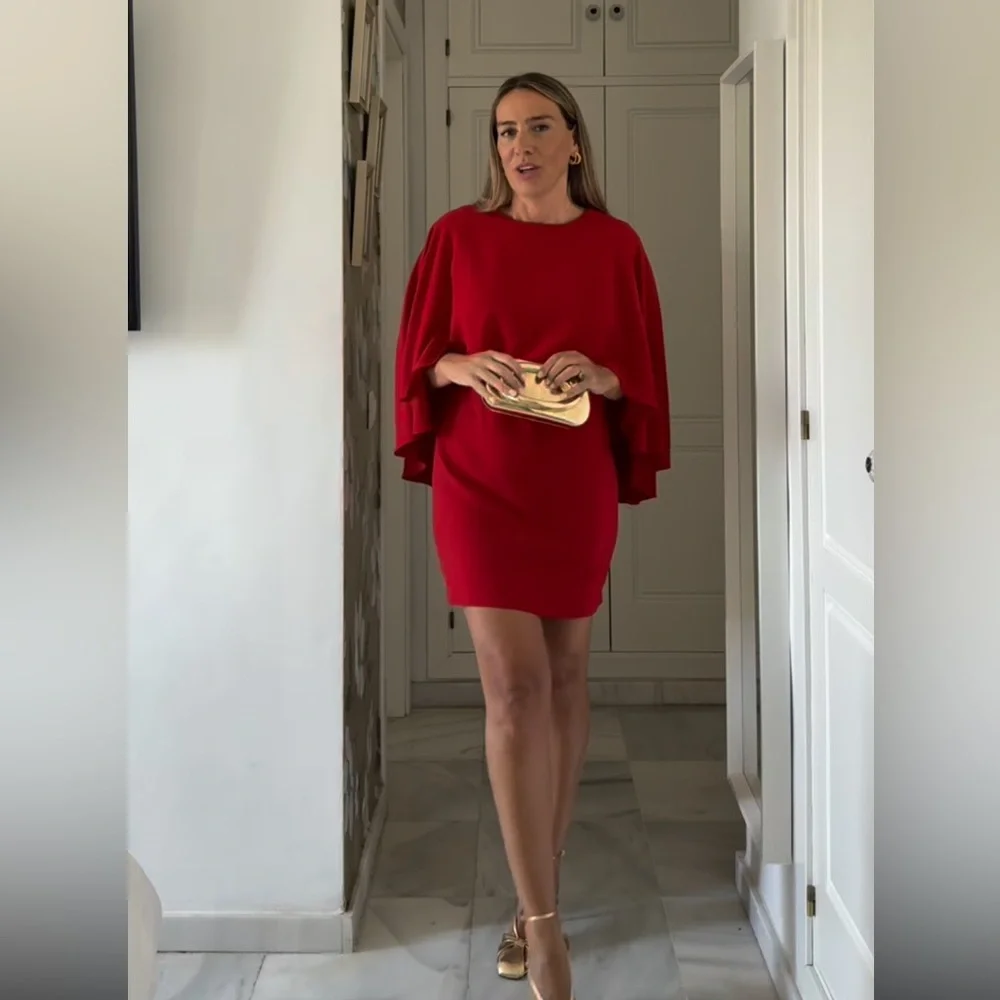 Zara Red Mini Dress - Picture 5 of 16